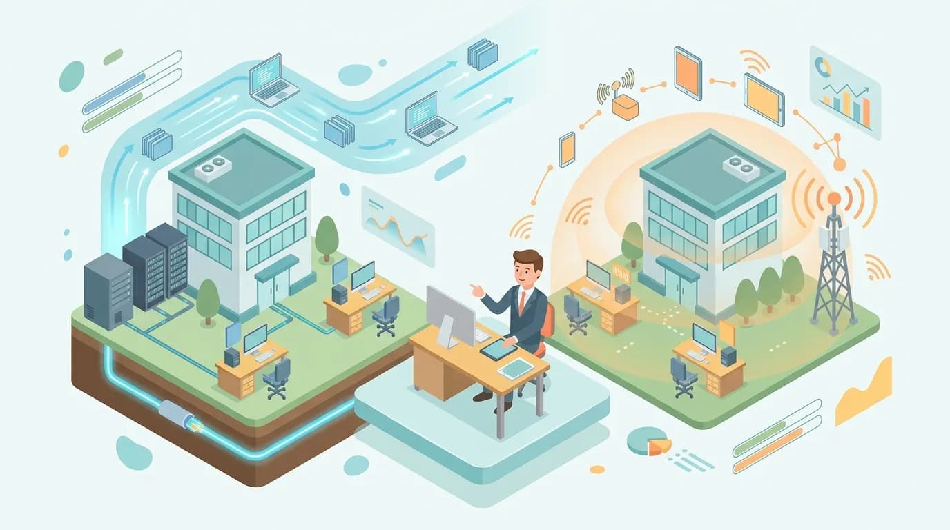 5G vs Fibra FTTH per PMI: quando conviene davvero