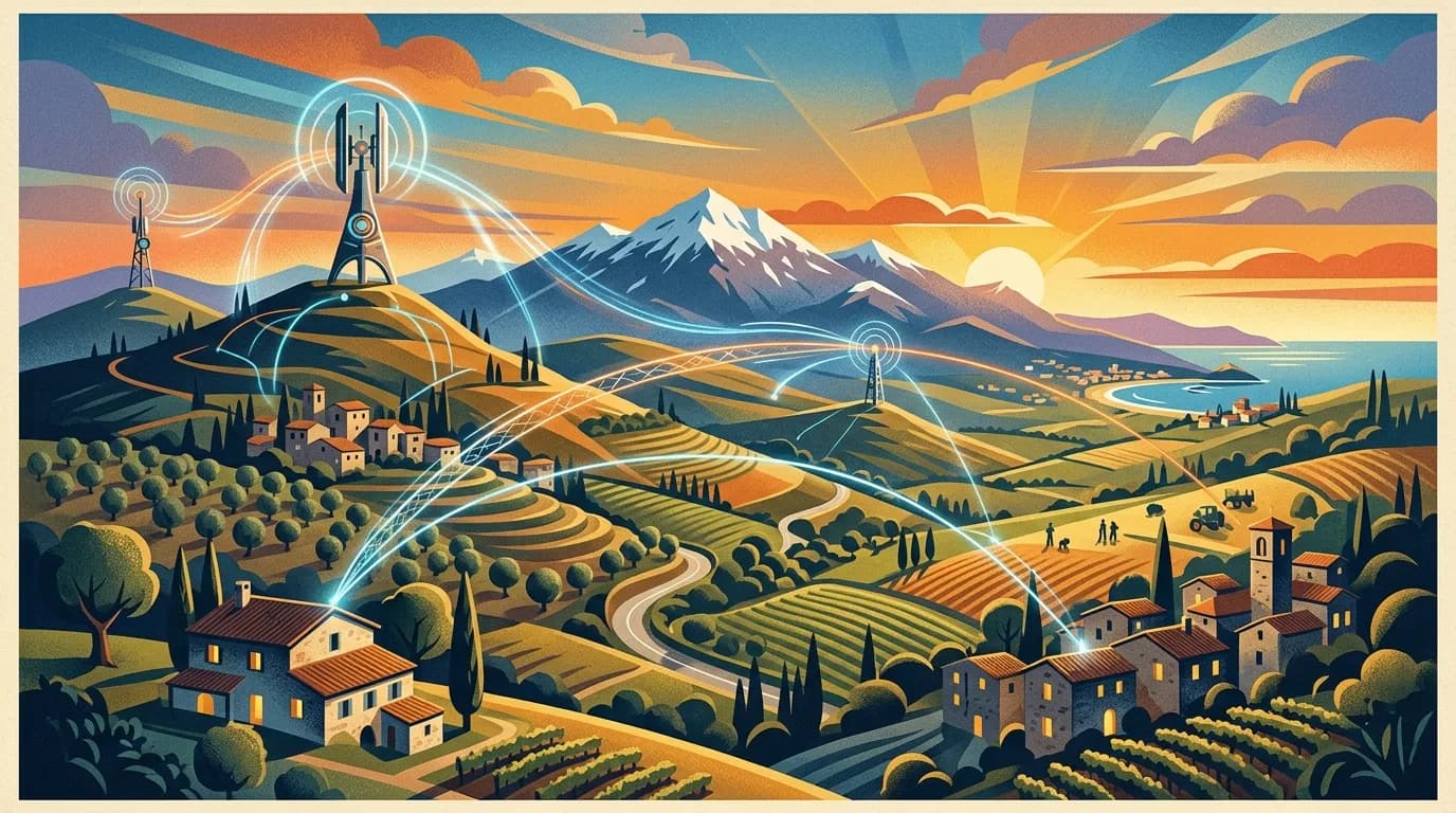 FWA: la fibra wireless che connette l'Italia rurale