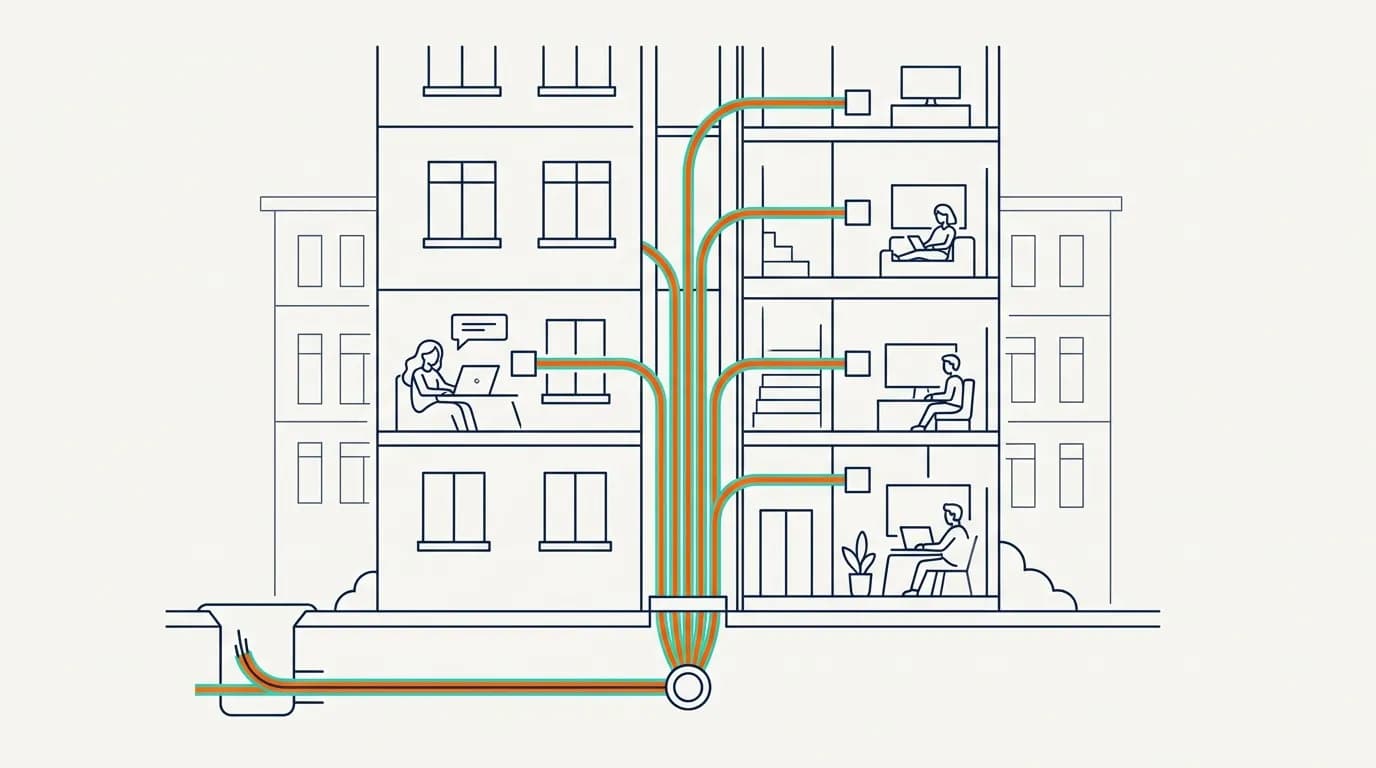 Fibra in condominio: guida completa per portare l'FTTH in palazzina