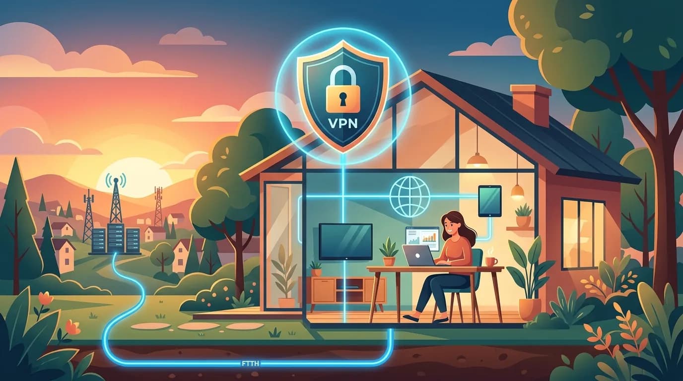 VPN e Fibra ottica: proteggere la connessione domestica